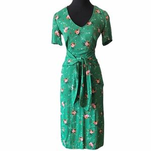 & Other Stories Floral Midi Dress